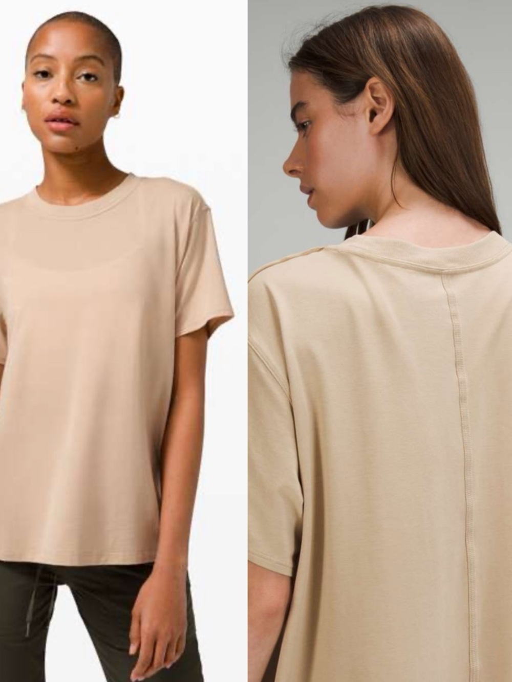 lululemon athletica “all yours” Short Sleeve Relaxed Tee - Beige